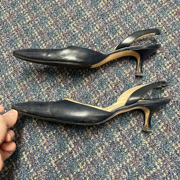 Preloved Manolo Blahnik dark blue heel size 39 - Picture 5 of 17